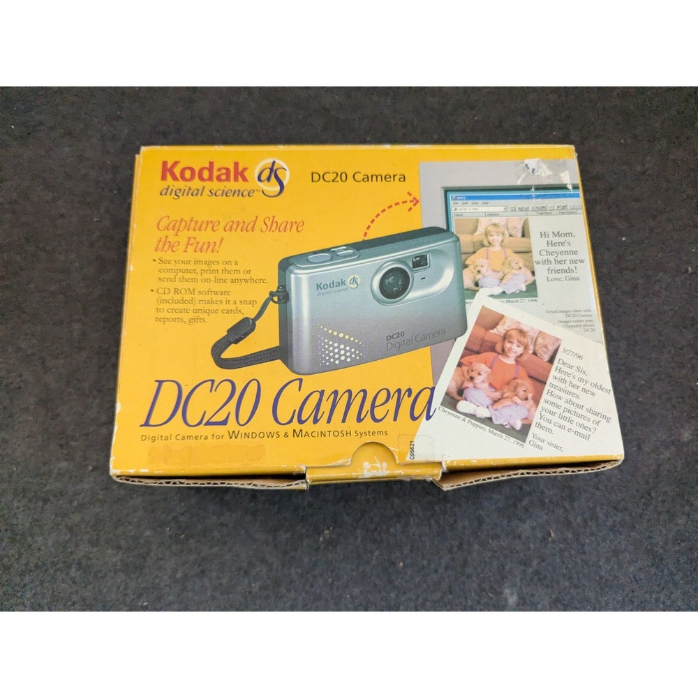 Kodak DC DC20 0.2 MP Digital Camera - Silver  Complete  Not Testested‎